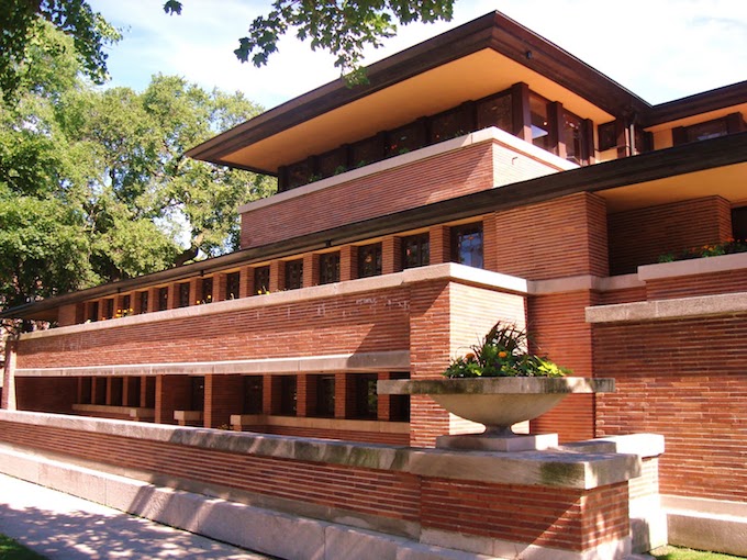 Robie House, Chicago (1910) by Frank Lloyd Wright
