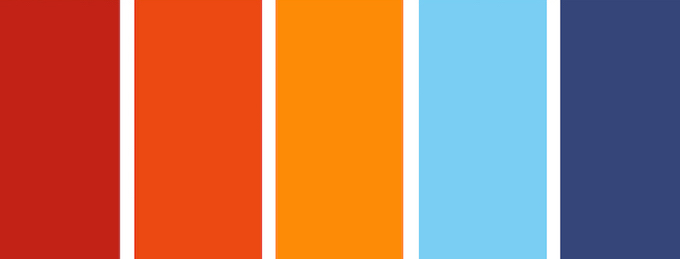 Be inspired- Orange&blue interiors