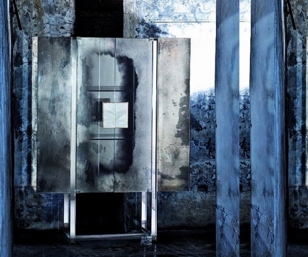 A designer collection of specialist handmade cabinets in a dazzling range of rare woods, precious metals and materials. This cabinet is really stunning.