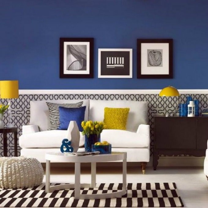 15 Amazing Blue Living Rooms - Royal Blue Home Decor Ideas For Living Room